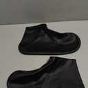 Waterproof Rain Shoe Covers, Silicone Overshoes with Zipper Non-slip Galoshes for Men and Women, XL