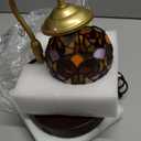 GlitzLamp Baroque Tiffany Style Candle Warmer Lamp,Handcrafted Stained Glass Home Decor with LED Bulb,Flameless Wax Melter for Living Room, Bedroom, Housewarming Gifts. (Baroque)