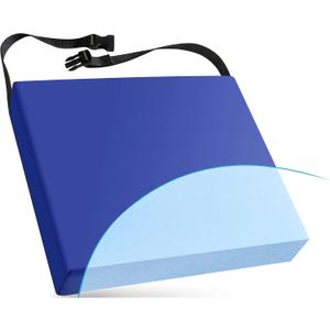 NYOrtho Wheelchair Seat Cushion Firm, Non-Slip, Water-Resistant Seat Pressure Relief Ideal for Wheelchairs, Office Chairs, and Car Seats 16" x 16" x 2"