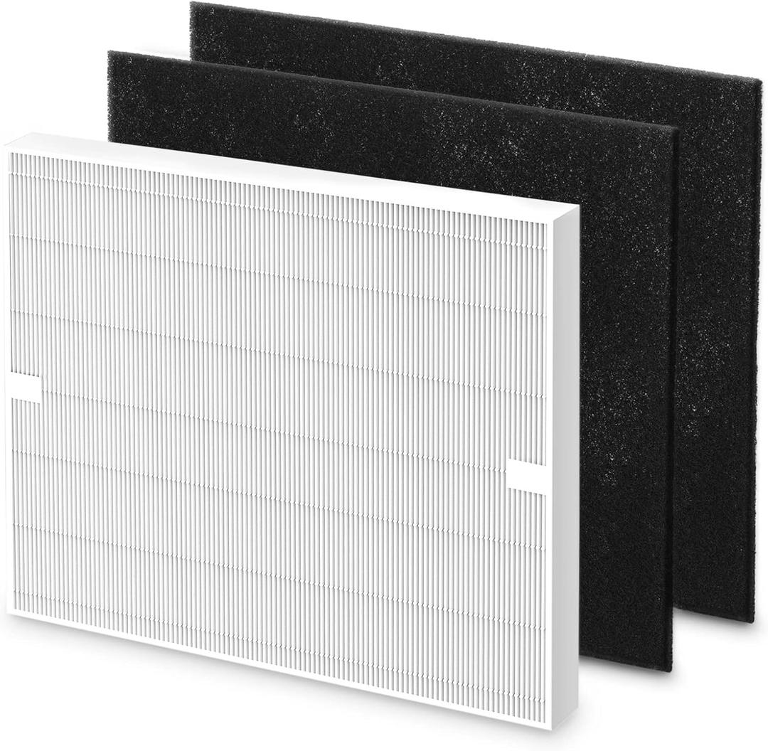 AP-1512HH Air Purifi-er Replacement Filter Set Compatible with Coway Airmega AP-1512HH Air Purifi-er and Airmega 200M Air Purifi-er, 1 True HEPA and 2 Carbon Pre-Filters Part # 3304899 (1 HEPA + 2 Carbon Filters)