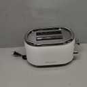 MELLERHOME Retro Toaster 2 Slice, 7 Browning Levels, 3 Functions (Reheat, Defrost, Cancel), Removable Crumb Tray, Under Base Cord Storage, White Toaster Kitchen Appliances