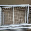 ClosetMaid Wire Basket 2 Drawer Organizer Unit with Shelf for Pantry, Closet, Clothes, Linens, Sturdy Steel, Easy Assembly, White