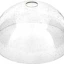Bowl Glass Lamp Shade Replacement, 1-5/8 inch Fitter, 11.8" Diameter, 6.1" Height, Clear Seeded Bubble Effect Globe Cover
