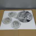 TENGXIN 3 Light Pendant Light,Matte Black Modern Pendant Light for Kitchen Island,Hanging Light with Dual Glass Shade,Farmhouse Pendant Lights for Dining Room,Bedroom,TXPLBK04