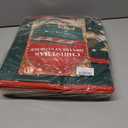 Christmas Ornament Storage Box Christmas Decoration Storage with 8 Removable Trays Store Up to 128 3-Inch Ornaments Large Ornament Storage Box with Dual Zipper and Pockets for Holiday Storage (Green)