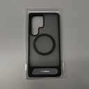 TORRAS Strong Magnetic & Seamless Stand for Samsung Galaxy S25 Ultra Case, Fit for MagSafe, Mil-Grade Drop Protection, Kickstand for Samsung Galaxy S25 Ultra Case, Translucent Back/Black Edge