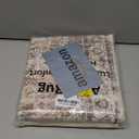 Uphome Boho Bathroom Rugs, Distressed Farmhouse Khaki Bath Mat, Comfy Velvet Small Bath Rugs Non Slip Washable, Vintage Oriental Toilet Rug for Sink Shower Vanity, 20x32 inch (Khaki/Red Brown)