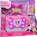 Disney Junior Minnie Mouse Bowfabulous Bag Set, 7-piece Dress Up and Pretend Play Toy Purse, Kids Toys for Ages 3 Up by Just Play