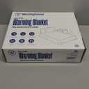 Westinghouse Twin Size Heated Blanket, Electric Blanket Twin with 10 Heating Levels and 1-12 Hours Auto-Off, Flannel to Sherpa Reversible, Flower Jacquard Heated Blanket, 62 x 84 inch, Grey