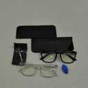livho High Tech Blue Light Glasses - Advanced up to 99% Blue Light Blocking Computer Glasses - Screen Fatigue & UV Protection (*B1 Light Black+clear)