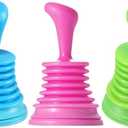 Hemoton Practical Kitchen Sink Plunger Mini Drain Auger with Comfortable Handle for Home and Office Plumbing Pipe Cleaner