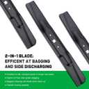 Grasscool 942-04308 942-04308A Mower Blades for Troy Bilt Bronco Pony Mustang 42 inch Mower with 6 Star Hole Cub Cadet XT1-42 ZT1-42 42'' Zero Turn Lawn Tractor Replace 942-04308A 942-04312 High Lift