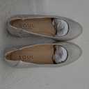 Naturalizer Womens Idea Slip on Ballet Flat (10 Wide, Silver Metallic)