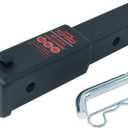 TOPTOW Trailer Hitch Extender, Fits for 2 inch Hitch Receiver, 7-inch and 8 1/2-inch Extension Length, with 5/8 inch Hitch Pin and Clip, Anti-Rattle Bolt Included