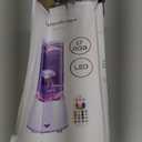 17 Colors Changing Jellyfish lamp with Remote - Jellyfish Tank Table Lamp, LED Night Light for Kids Adults, Aquarium Mood Lamp Home Decor, Party Christmas Gifts for Women Men (Black)