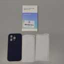 Magnetic for iPhone 15 Pro Case, Compatible with MagSafe, with 9H Nano Screen Protectors, Full Camera Protection, Silicone Shockproof Microfiber Lining Phone Case 6.1", Navy Blue