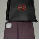 Wallet Case for iPhone 13 Compatible with Magsafe, 2-in-1 PU Leather Flip RFID Blocking Card Holder Stand Shockproof Magnetic Detachable Cover for iPhone 13 Case 6.1", Retro Purple