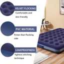 Full Size Air Mattress Inflatable Bed with Pump and Pillows,Blow Up Mattress for Camping and Home