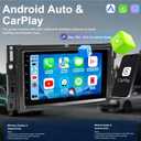 5G WiFi Upgrade Car Radio for Chevy Chevolet Malibu 2004 2005 2006 2007, 7 Inch Touch Screen Stereo Head Unit with Wireless Carplay Android Auto GPS Navigation FM Bluetooth SWC HD Backup Camera