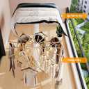 LIENAHU Clothes Drying Rack Tripod,Drying Rack Clothing,Laundry Drying Rack,Floor Standing,16 Wooden Poles,Collapsible Drying Racks for Laundry,Retractable,Foldable,Folding
