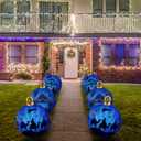 2 Pcs 24 Inch Giant Inflatable Christmas Balls,Large Outdoor Inflatable Christmas Balls for Yards, Lawns, Porches, Gardens, Front Doors or Windows Christmas Decorated
