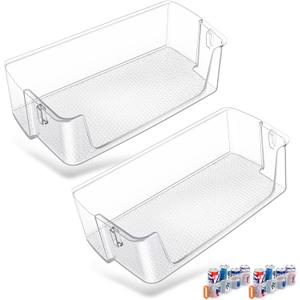 [2 PACK] Upgraded Right Refrigerator Door Bin RF28T5001SR RF28T5021SR RF27T5201SR RF27T5241SR RF28T5101SR RF28T5001SG DA63-09775A DA97-20984A Door Shelf Compatible with Samsung Refrigerator Door Bin