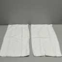 Pallene Faux Fur Plush Lumbar Spring Throw Pillow Covers 12x20 Set of 2, Soft Fluffy Couch Pillow Covers for Living Room, White