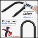 Sportneer Bike U Lock - 18mm Shackle Heavy Duty Bike Lock with 6ft Security Cable - Bicycle U-Locks with Sturdy Mounting Bracket for Road, Mountain, Electric and Folding Bike, Size 9.85''x6.3''