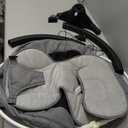 LAREX Baby Swing Infant Swing Electric Toddler Baby Rocker Portable for Newborn Boy Girl, 5 Sway Speeds with Remote Control, 10 Preset Melodies and Bluetooth, 0-6 Months Max 20 Lbs (Black)