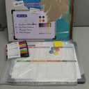 Small Weekly Calendar Dry Erase Whiteboard for Wall, 16" x 12" Magnetic Dry Erase Board, Hanging Double-Sided White Board, Portable Board for List, Kitchen, Planning, Memo, Home, Office (Red)