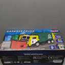 JOYIN Large Friction Powered Garbage Truck Toy Set, Includes Dumpster, Trash Bins, and Learning Cards for Kids, Boy Toys Birthday Gift for Boys Girls Kids Toddler Gift of Easter Basket Stuffers (Green)