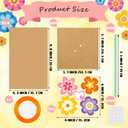 Motipuns 24 Set Mother's Day Flower Bouquet Craft Kit DIY Spring Flower Paper Crafts Make Your Own Floral Bouquet Tulip Handmade Exchange Gift for Home Activities Mom Teacher Appreciation