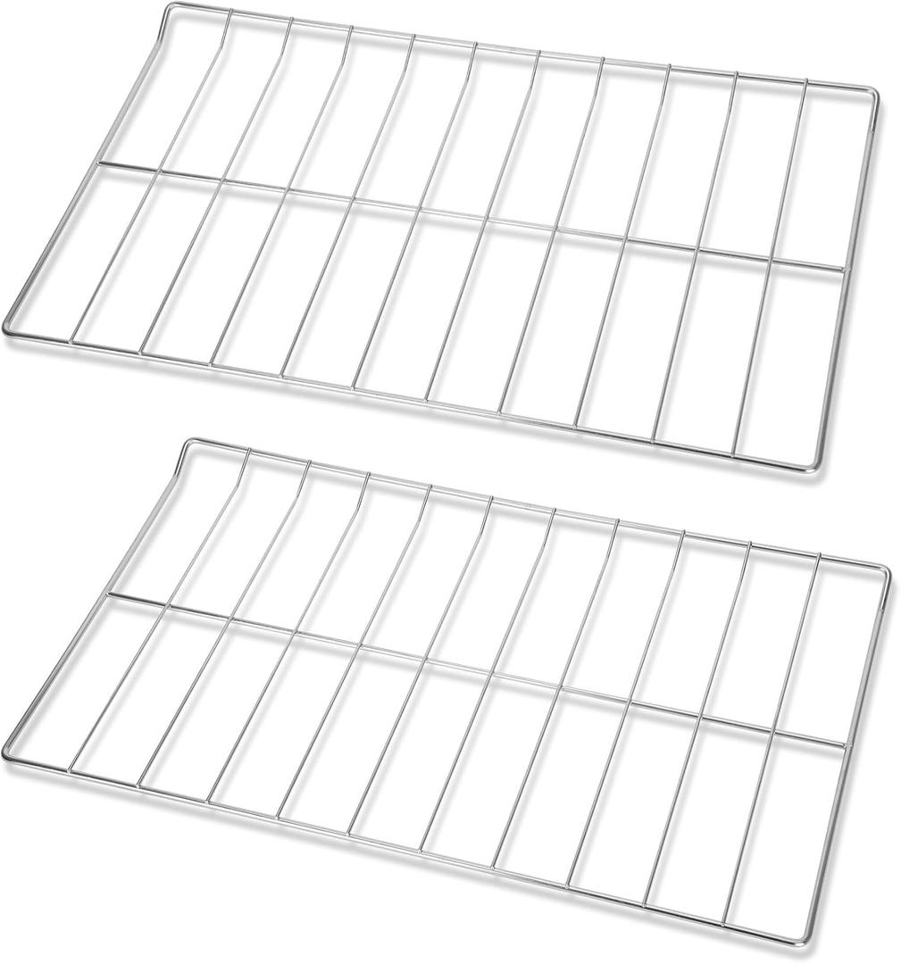 2Pcs WPW10550642 Range Oven Rack Replacement for Whirlpool WFG32000MS Stove Oven, 25x15 inch 304 Stainless Steel W10550642 Oven Rack for Amana WFG320M0BS3, WFG505M0BS3, AGR3130BAW, AGR4230BAB Stove