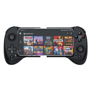 ShanWan Mobile Game Controller for iphone/Android with PHONE CASE Support, Bluetooth Wireless Gamepad - PS Remote Play, Xbox Cloud, Steam Link, GeForce NOW, MFi Arcade Games-Long Battery Life (Black4)