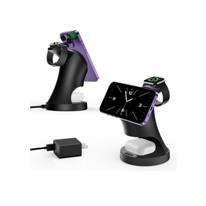 Streamline Wireless Charger, Magnetic 3 in 1 Charging Station for Magsafe iPhone16/15/14/13/12/Pro/Plus/Pro Max, 5W Charger for Magsafe Apple Watch9/8/7/6/5/4/3/2/SE, for Airpods3/2/Pro