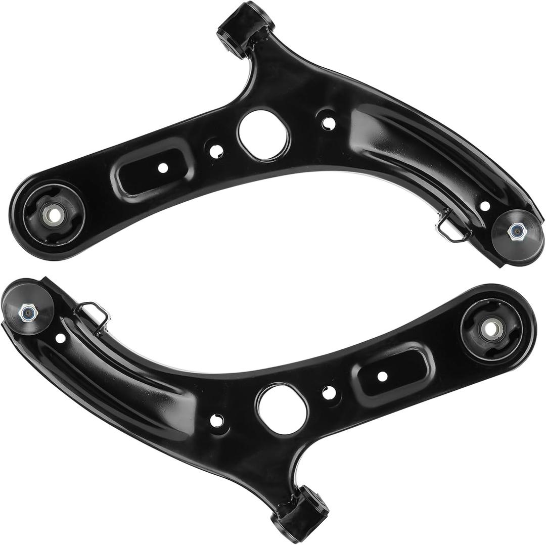 Front Lower Control Arms w/Ball Joints for Hyundai Elantra Coupe GT Veloster, 2pc Set Lower Control Arms & Ball Joints Pair Assembly Suspension Kit Replacement K622232 K622646