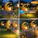 ZNYCYE Solar Lights Outdoor Decorative Moon Angel Solar Stake Lights Pathway Lights, Birthday Gifts for Women mom Grandma,Fairy Garden Decor Waterproof for Walkway, Yard, Lawn, Patio (Warm White)