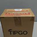 TIPGO Small Metal Trash Can, 2.1 Gallon Slim Trash Can for Bathroom, Wastebasket Garbage Bin for Bedroom, Office, Kitchen, Under Sink (Matte Black)