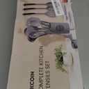 Kikcoin 43Pcs Large Kitchen Utensils Set - Silicone Cooking Utensils Set, Dishwasher Safe Spatula Set for Non-stick Cookware, 446F Heat Resistant Kitchen Utensils Set with Holder BPA Free, Grey (Gray)