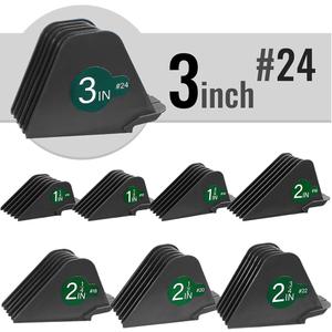 AFANSO Mega Hair Clipper Guards, 7pcs Gray, Fits Most Wahl Full Size Hair Clippers (3 Inch 8pcs)