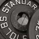 【Starter Set】2" Cast Iron Weight Plate Set | (8) Plates: Pairs of 2.5LB, 5LB, 10LB | 45 LB Total | For Standard Handles & Bars