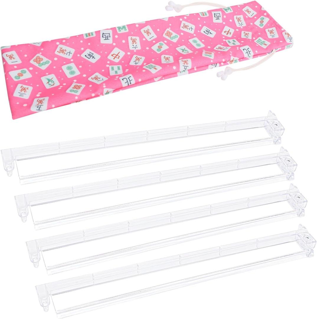 Mahjong Racks with Pushers (Pink)