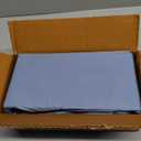 Twin Size Fitted Sheet- Blue, 100% Cotton Percale- Crisp & Cool, Brushed for Softness, Deep Pocket (Fits up to 17) - Breathable, Durable, Easy Care, Bottom Sheet Only by Linen Closet