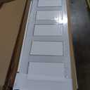 5-Lite Frosted Glass Interior Door Slab, French Door for Pantry, Bedroom, Closet, Laundry & Bathroom, White Prefinished Paintable (White 5-Lite Frosted Glass Door Slab, 30" x 80")