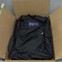 JanSport Cross Town Backpack 17" x 12.5" x 6" - Simple Bag for Everyone with 1 Main Compartment, Front Utility Pocket - Premium Class Accessories - Black, One Size