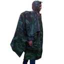 LOOGU Camo Rain Poncho with Hood Waterproof Lightweight Raincoat Rain Gear Men Women Outdoor Camping Hunting Hiking Fishing. One Size