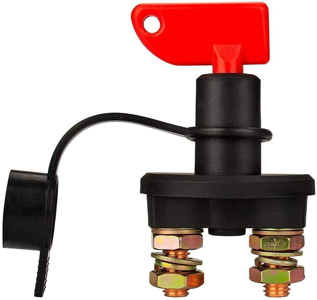 12V 24V 200A Car Auto Battery Switches Isolator Disconnect Cut Off Power Kill Switch Master Power Cut Out/Off Kill Switches for Marine Car Boat RV ATV Vehicles