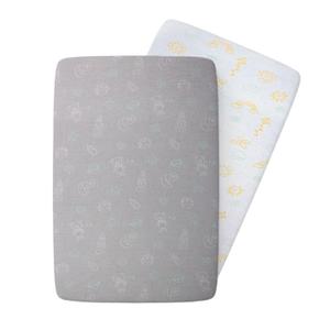 100% Organic Cotton Bassinet Sheets for Guava Lotus Bassinet, 2 Pack  Breathable Soft Fitted Bassinet Sheets for Baby & Newborn, Unisex (Day and Night)