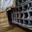 Keter Premier Tall 4.6 x 5.6 ft. Resin Outdoor Storage Shed with Shelving Brackets for Patio Furniture, Pool Accessories, and Bikes, Grey & Black