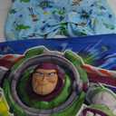 DISNEY Toy Story Power Up 2 Pack Fitted Sheet and Pillowcase Toddler Sheet Set, Blue/Green